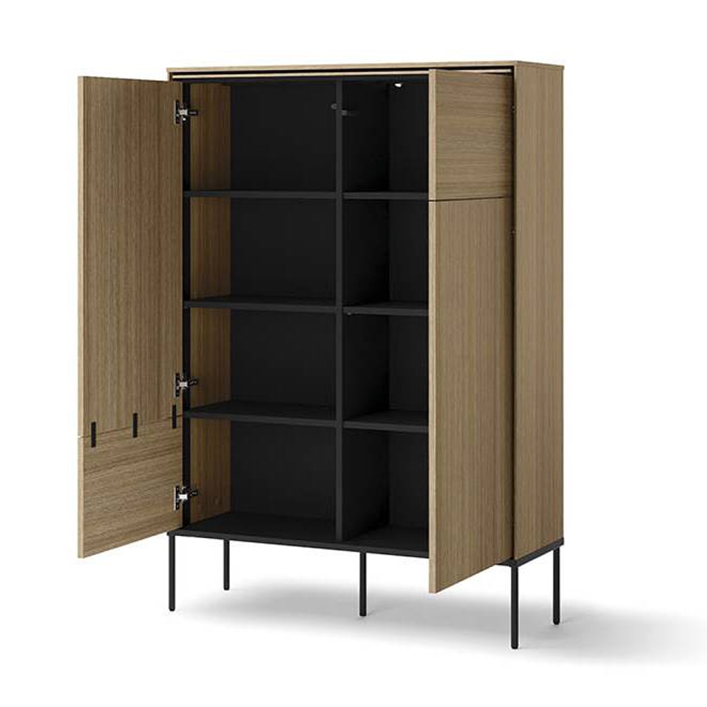 Комод высокий 2-дв Висо дуб 98x34x142 см